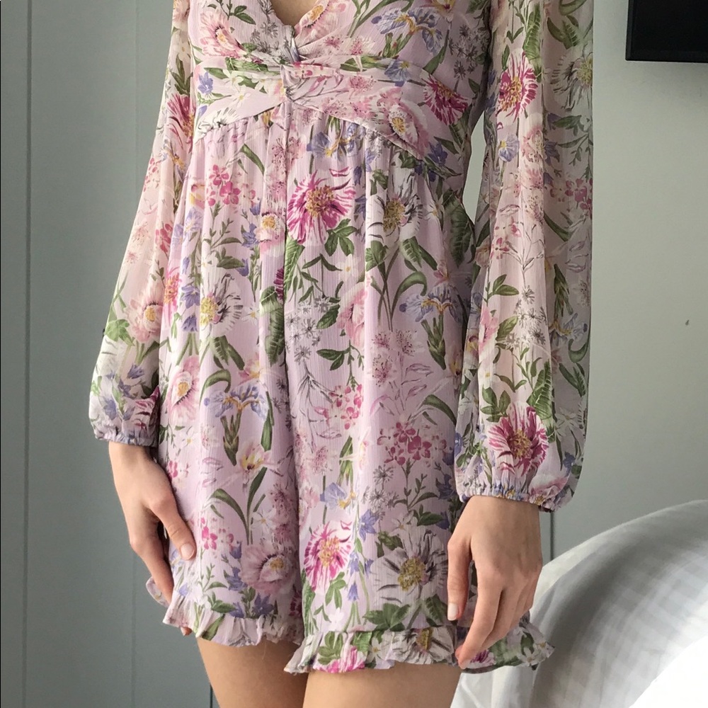 HONEY long-sleeve jumpsuit with back zipper